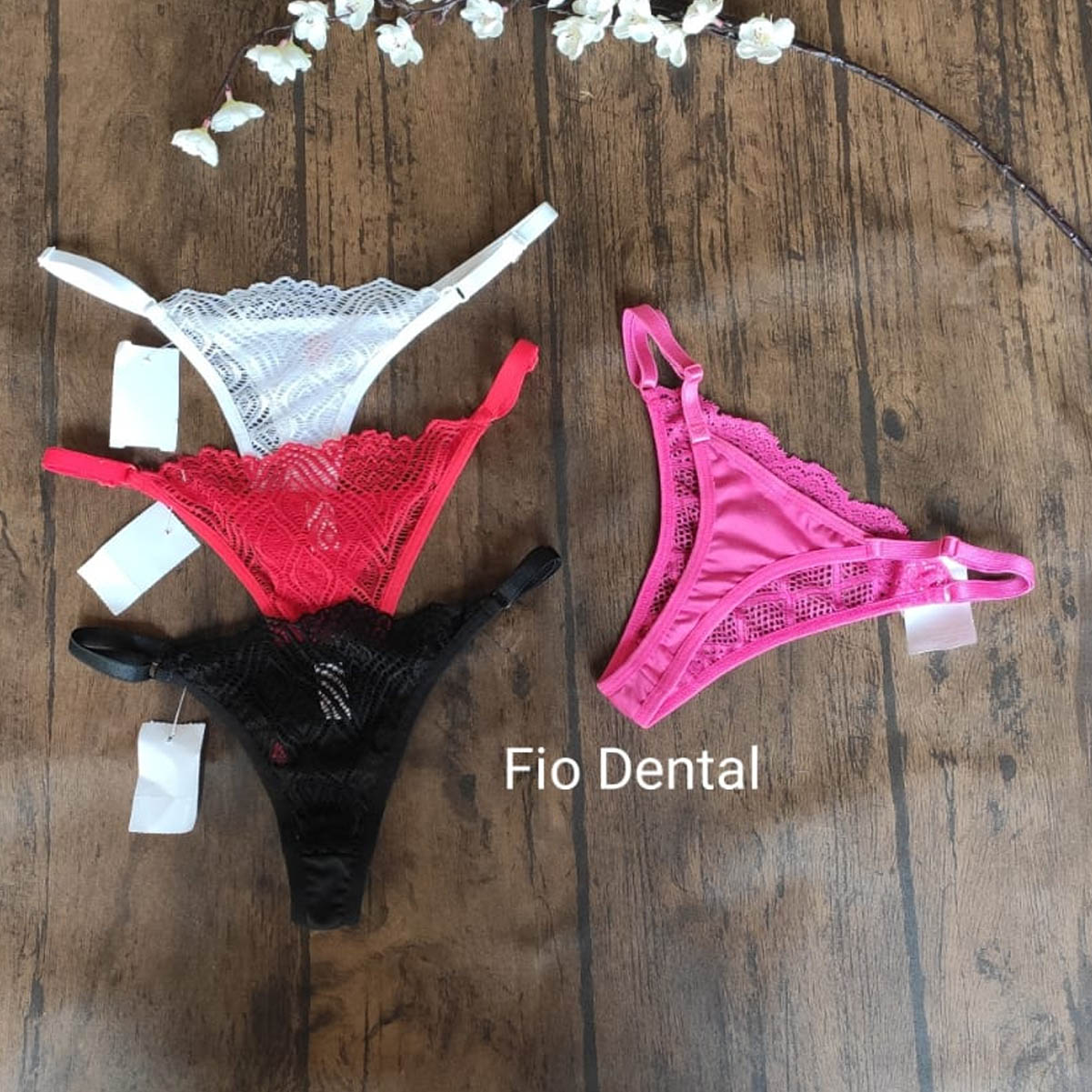 Calcinha Fio Dental String Com Regulagem