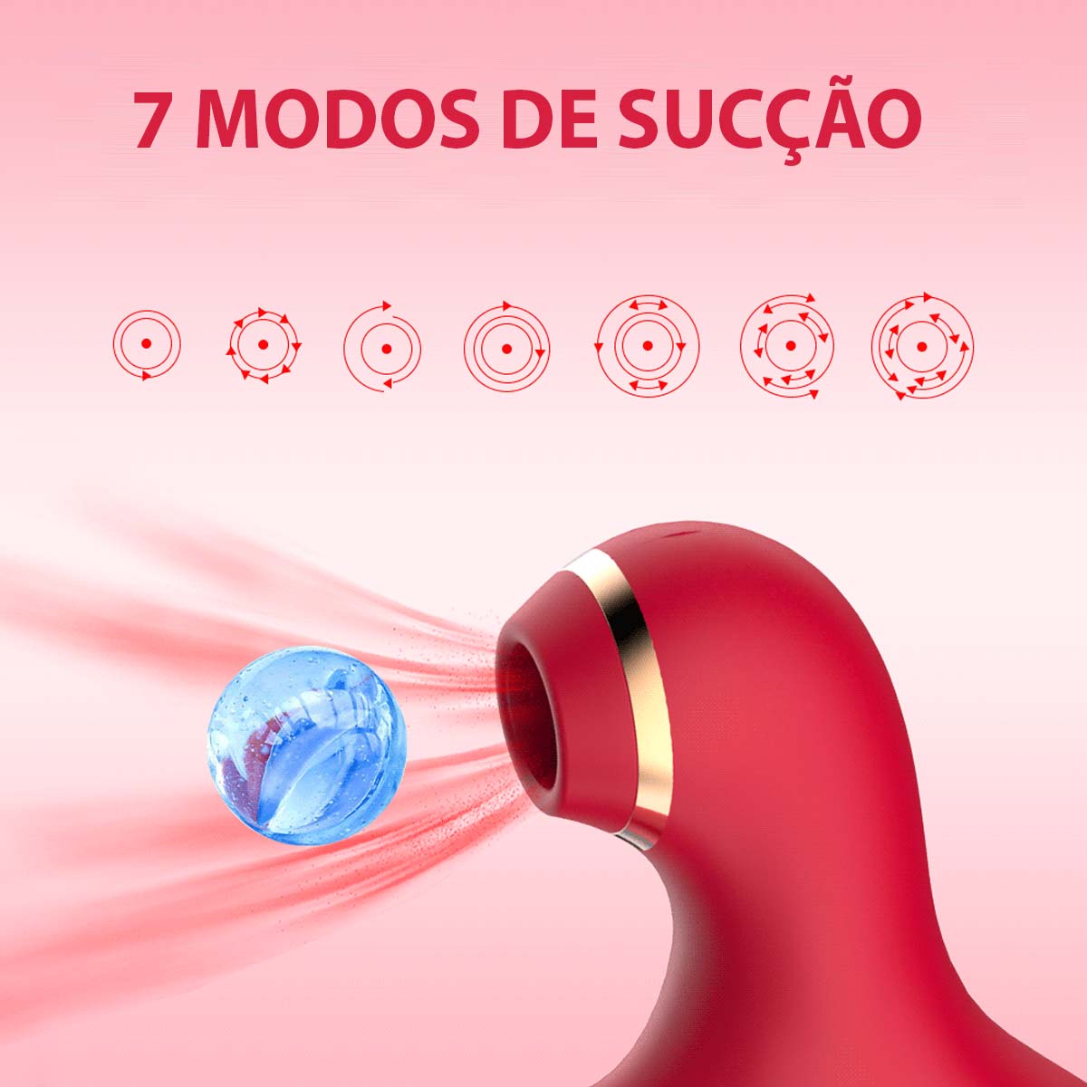 Vibrador multi-funcional 3 em 1 com Sucção, Lingua e Telescópio Recarregável USB - Imagem 6