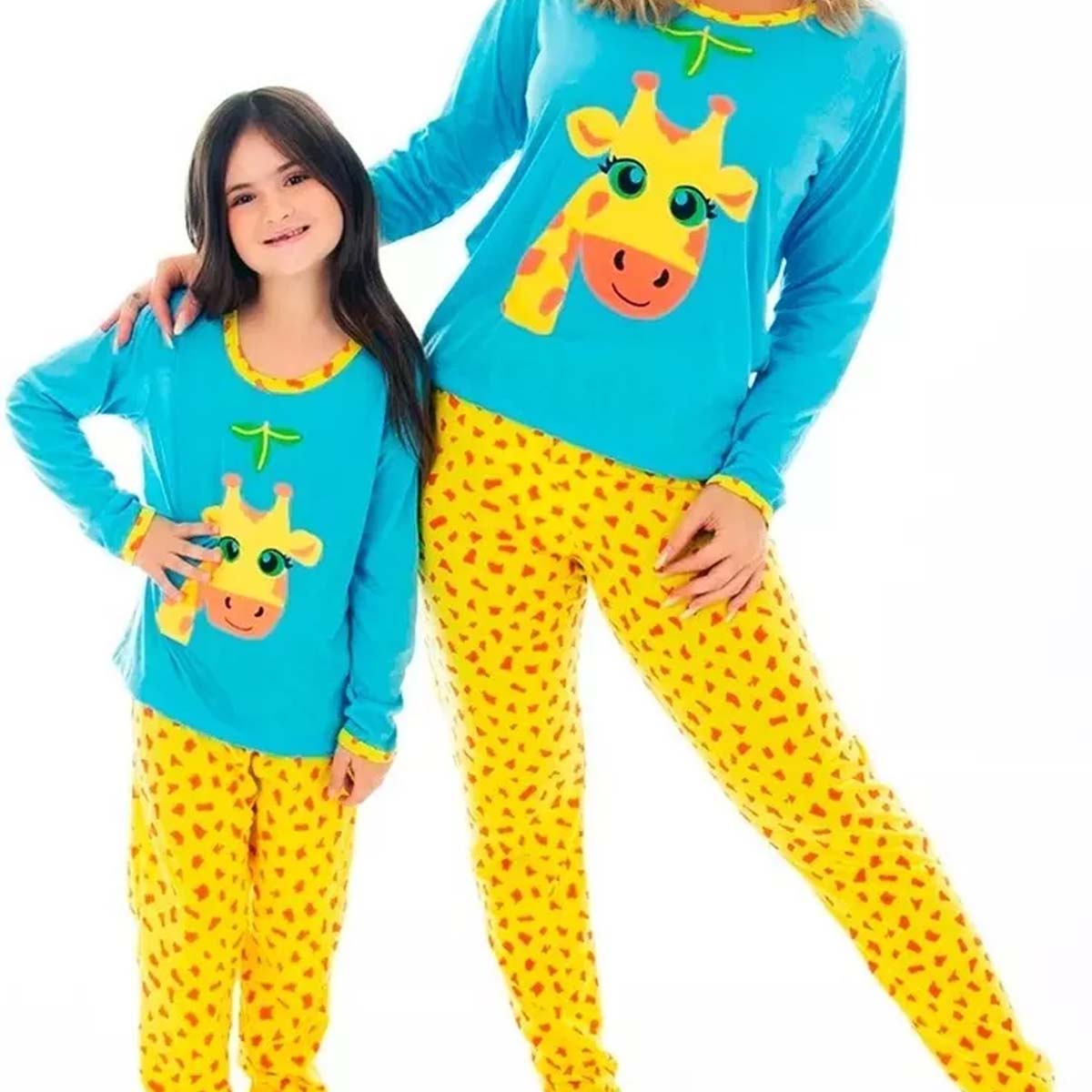 Pijama de Inverno Estampado Divertido Infantil - Imagem 2