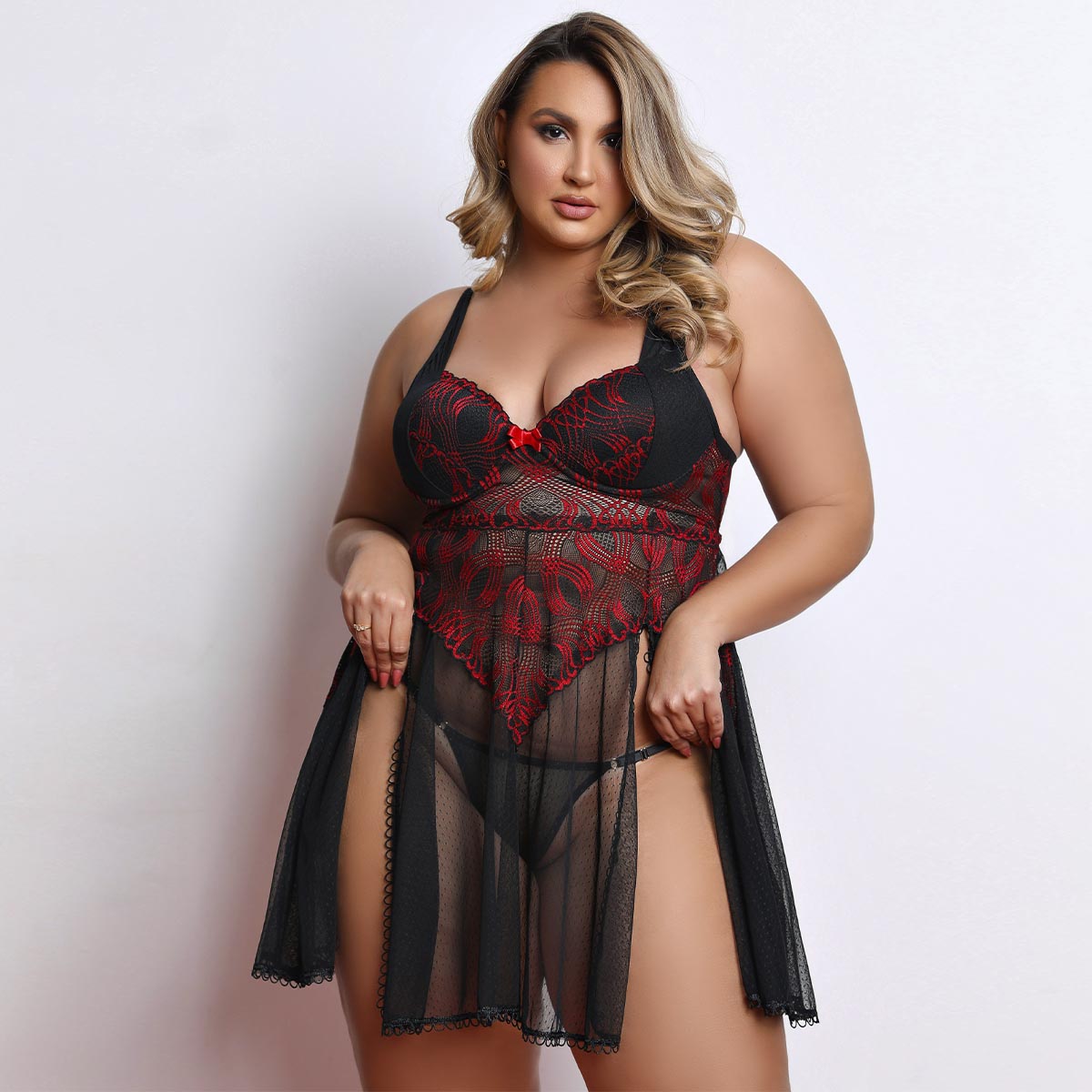 Camisola Com Bojo Fenda Lilly - Imagem 5