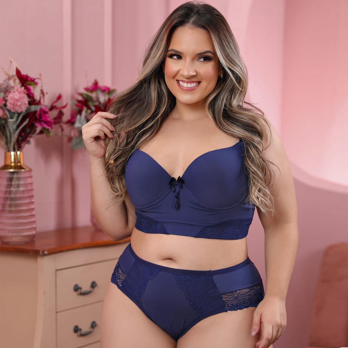 Conjunto Lingerie Plus Size Manuela