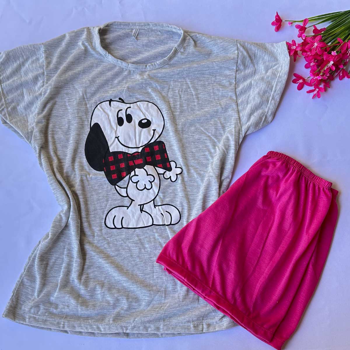 Pijama Camiseta Estampada Ref 030 - Imagem 3
