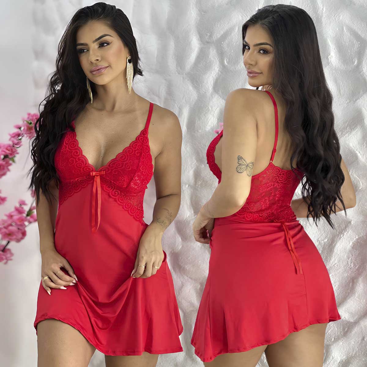 Camisola Renda Rubi