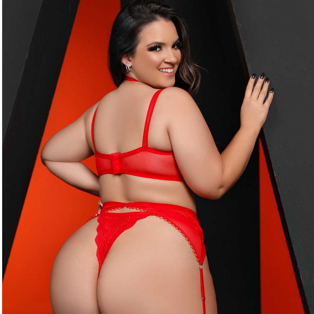 Lingerie Plus Size Cinta Liga Roberta - Imagem 5
