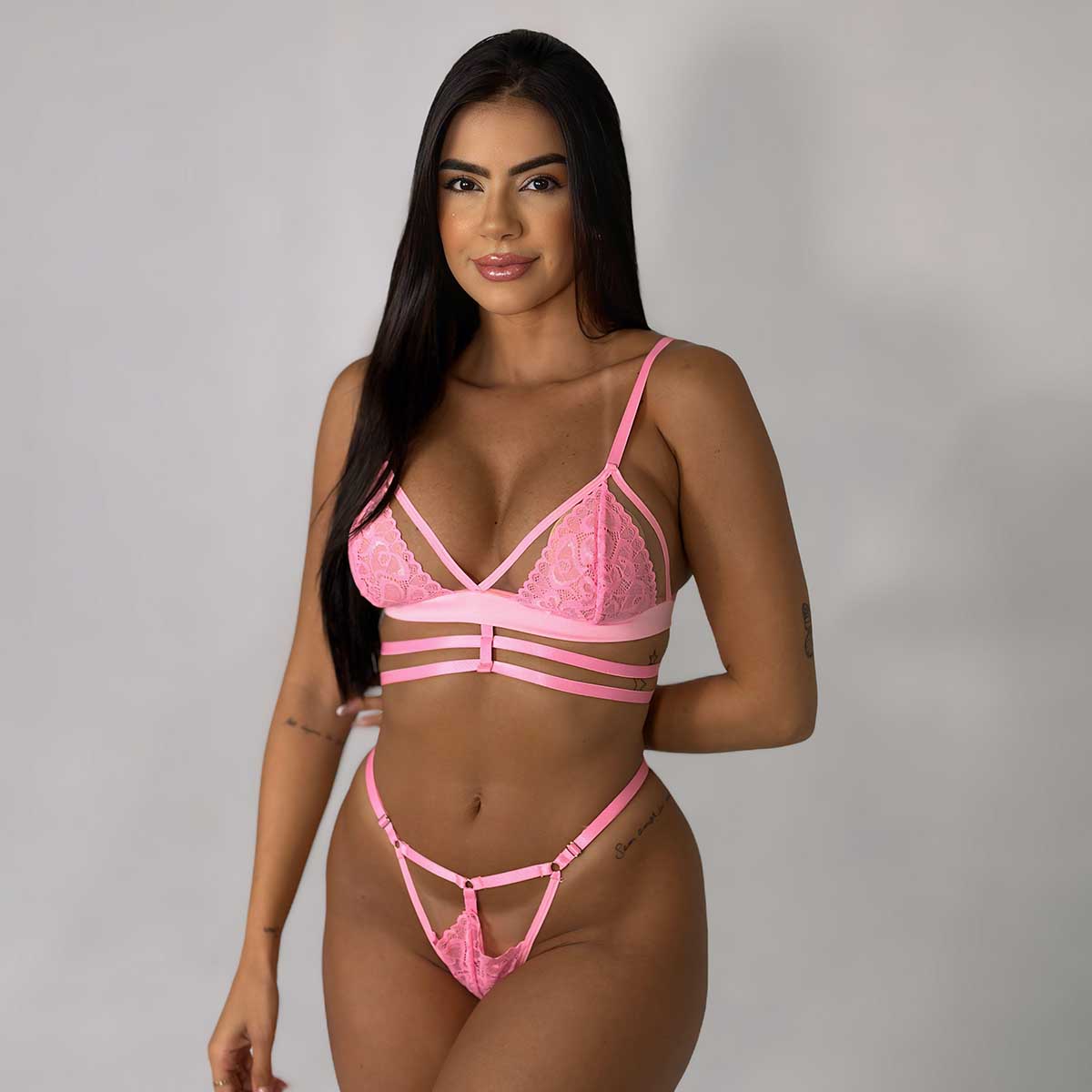 Conjunto Sem Bojo Tule Paty - Imagem 5