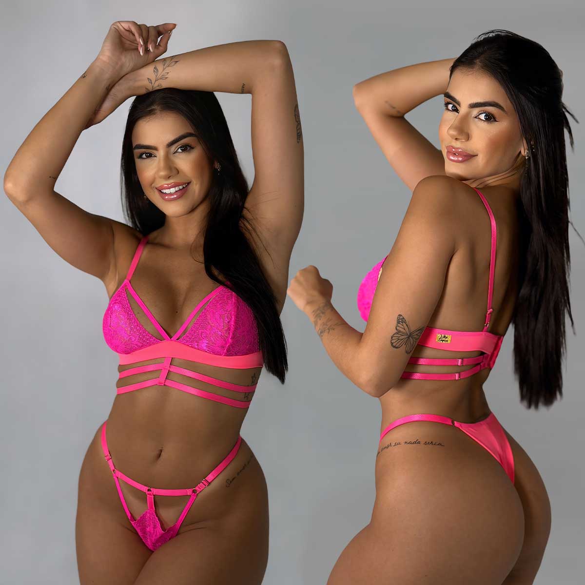 Conjunto Sem Bojo Tule Paty - Imagem 6