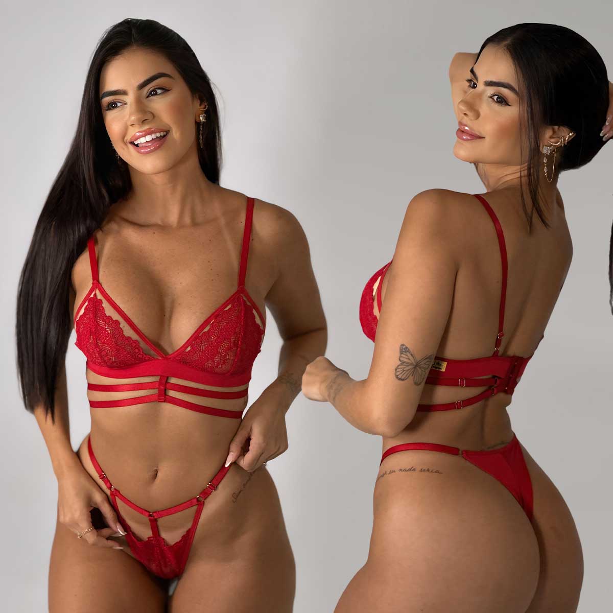 Conjunto Sem Bojo Tule Paty - Imagem 7