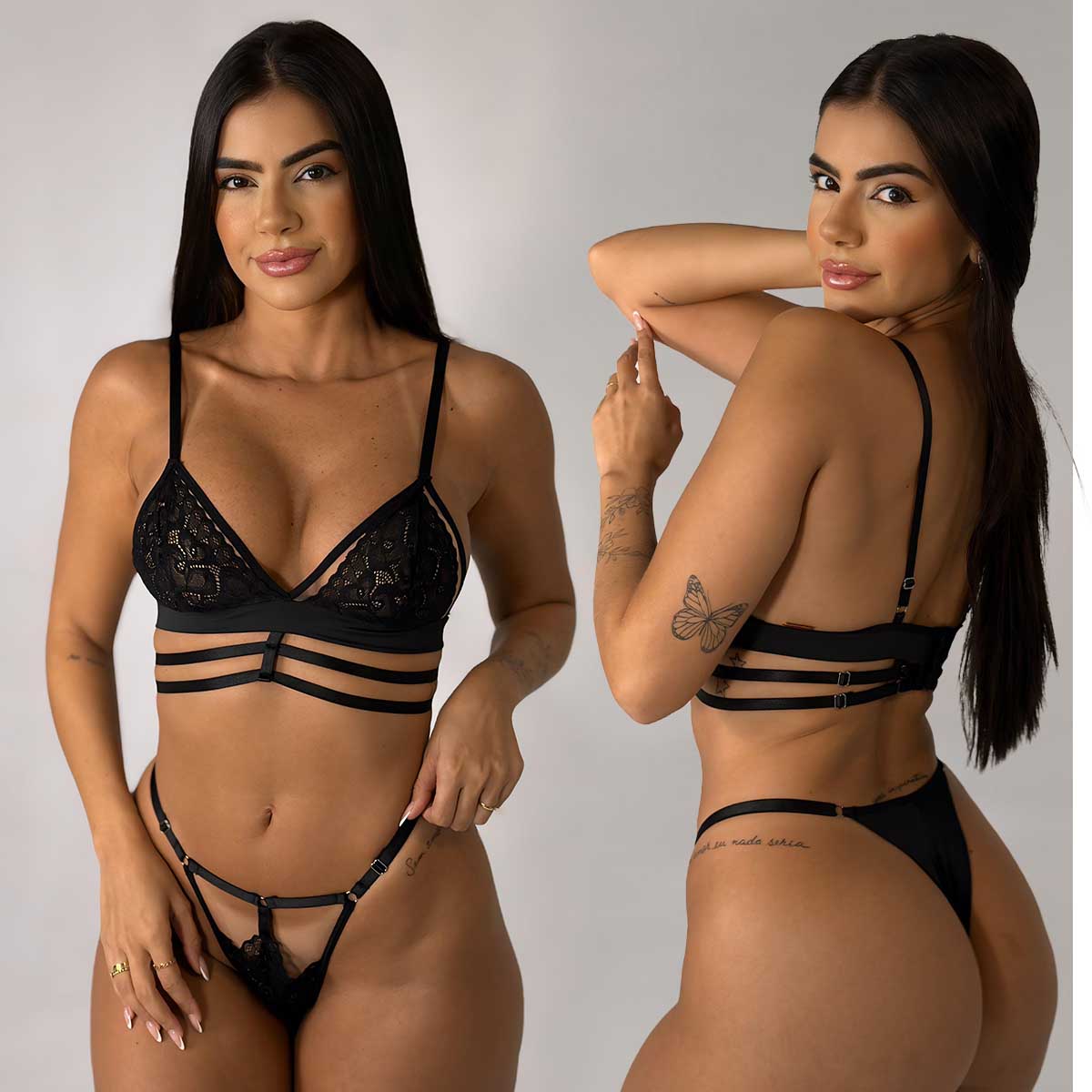 Conjunto Sem Bojo Tule Paty - Imagem 8