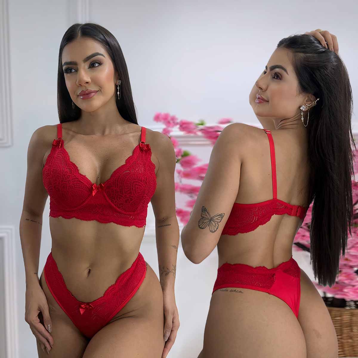 Conjunto Lingerie Renda Daniele - Imagem 3