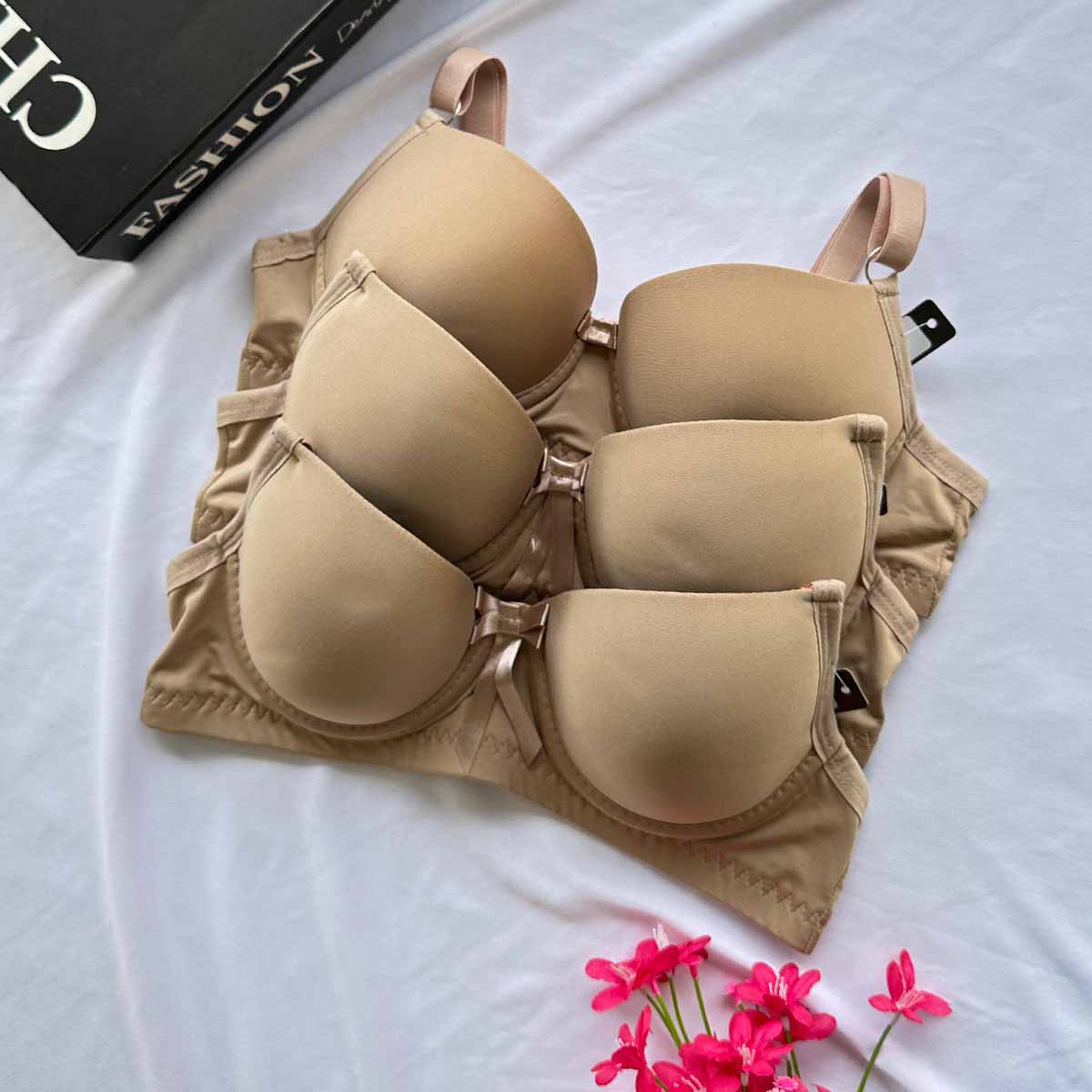 Kit 3 Sutiãs Básico Liso Alça Reforçada - Imagem 7