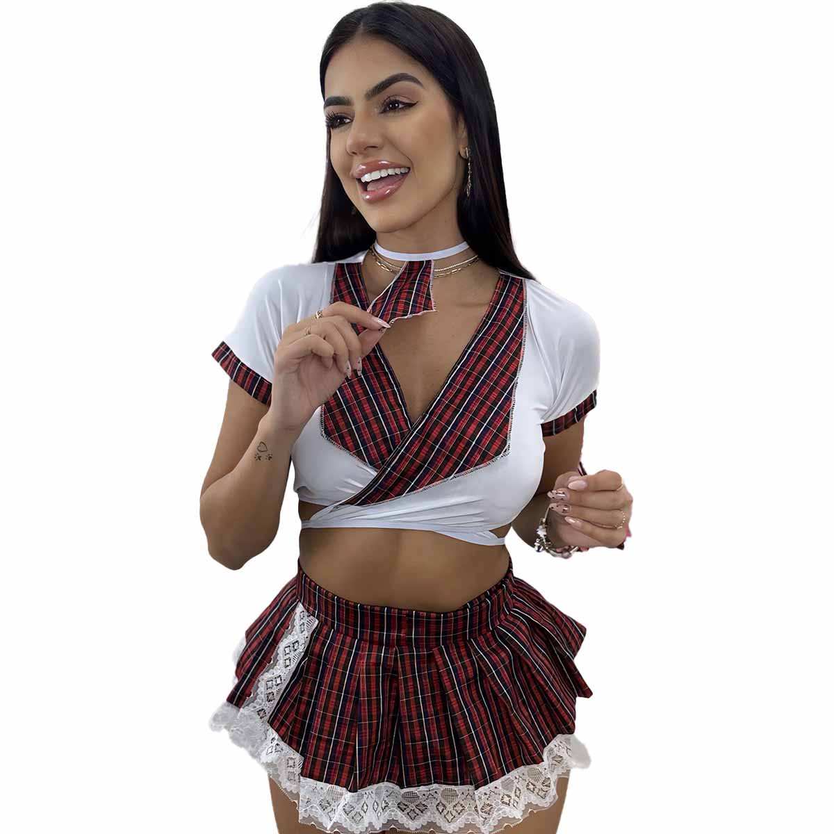 Fantasia Estudante Colegial Elite - Imagem 4