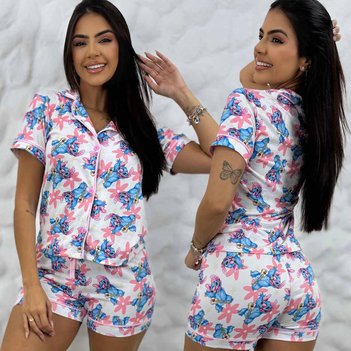 Pijama Suede Botões Petit - Imagem 2