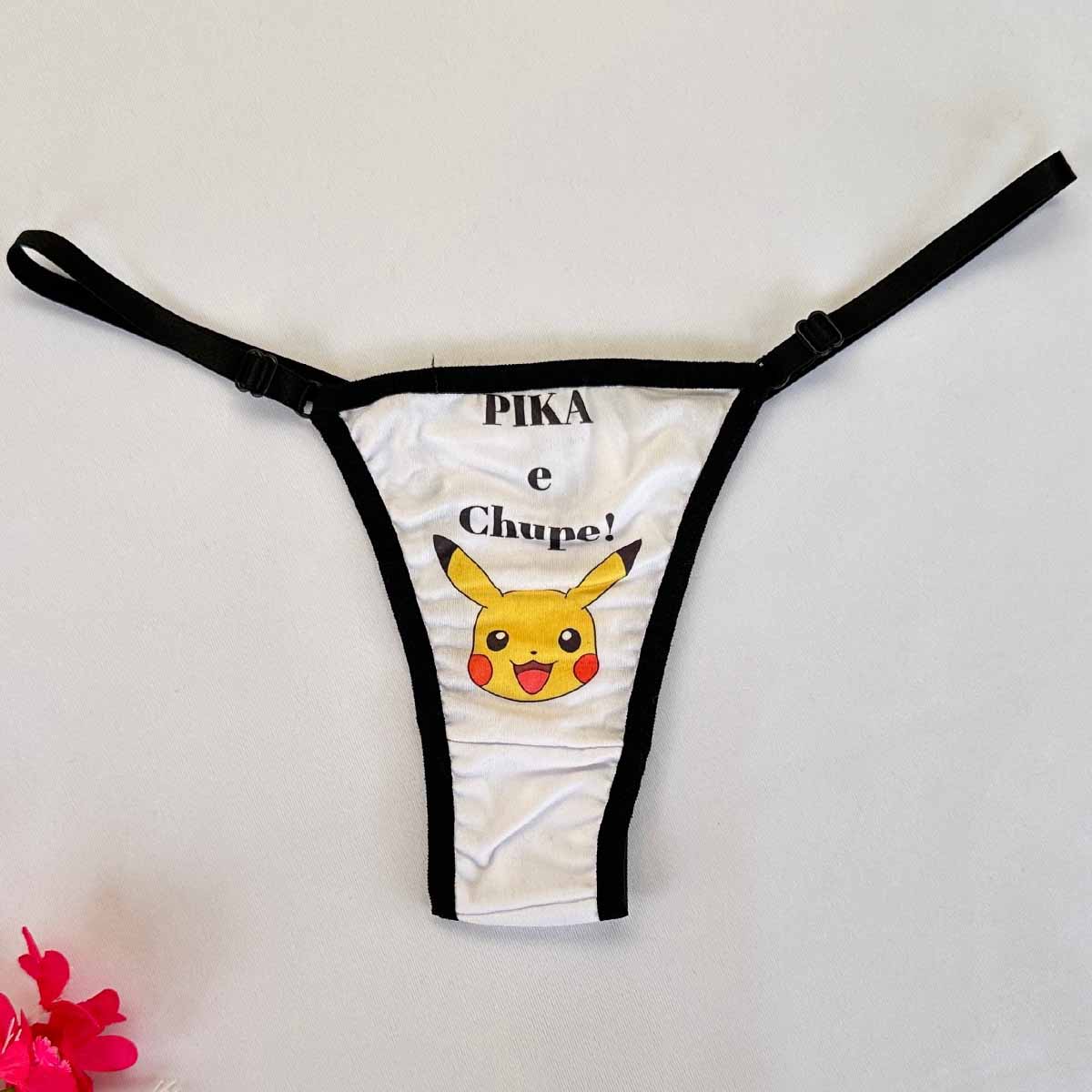 Calcinha Escritas Eróticas Preta - Imagem 5